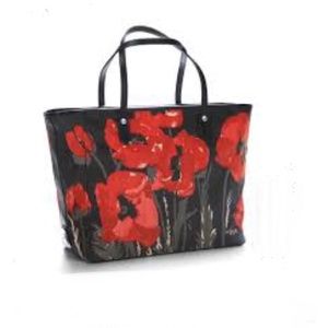 Large Brighton Vera Neumann Winter Garden Poppy tote